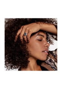 Thomas Sabo Rebel at heart - Ring Kompass schwarz - silberfarben, schwarz