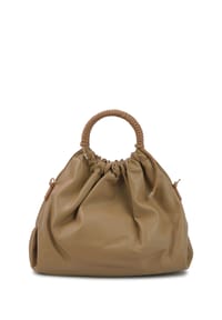 HARPA - Schultertasche FIDORA mit runden Griffen - camel