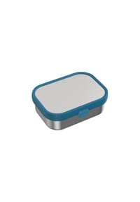 MEPAL Edelstahl-Brotdose mit Gabel Campus 18 x 13 cm - CAMPUS - blau