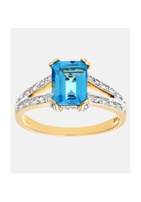 Diamant L'eternel - Ring, mit 0.13 ct Diamant, 375 Gelbgold - gold