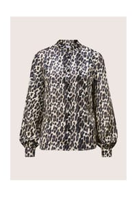 MADELEINE - Viskosebluse mit Leopardenmuster - caramel / schwarz / multicolor