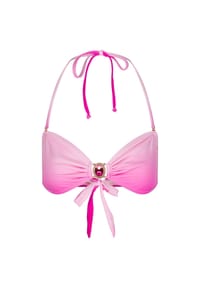 MODA MINX - Bikini-Top Club Tropicana mit funkelndem Glitzerstein - Blue Lagoon