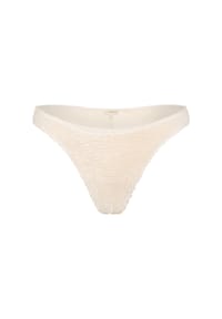 MODA MINX - Bikini-Hose mit tollem Scrunch-Material - Beige