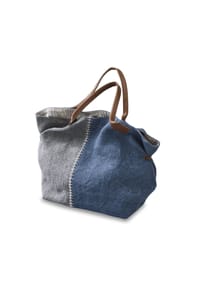 LOBERON - Tasche Deux-Parts blau/grau - blau/grau