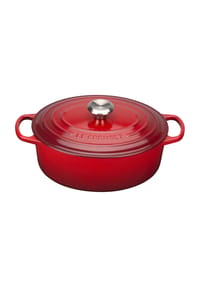 LE CREUSET® Bräter, Gusseisen, oval - Signature - KIRSCHROT