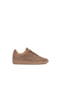 Kazar - Wildleder-Sneaker mit Nähten und Perforationen - Braun