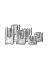 Ritzenhoff & Breker Kerzenhalter Candela 4 / 6 / 8 cm 6er Set transparent - CANDELA - transparent