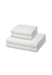 VOSSEN® 2 X Handtuch 2 X Duschtuch im Set Vegan Life - Vegan Life - Anthrazit
