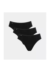 sloggi - Tai-Slip, 3er-Pack, Baumwolle, für Damen - schwarz