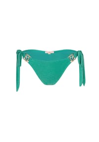 MODA MINX - Bikini Hose Lumiere Amour mit seitlicher Bindung und Steinbesatz - Candy Pink