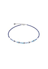 CŒUR DE LION - Halskette Mini Cubes - Blau