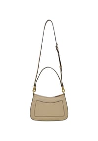 LAUREN RALPH LAUREN SM LRL MONOGRAM - Schultertasche, Leder, Reißverschluss, für Damen - 029 BIRCH TAN