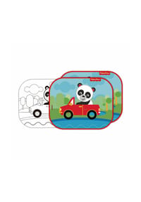 COFI - 2x Autosonnenschutz mit Pandamotiv – Sonnenschutz für Kinder - 