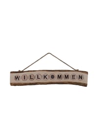 näve Leuchten - LED-Dekoleuchte "WILLKOMMEN" - natur