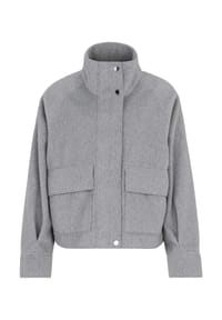 COVERED - Blazer WEDA mit doppelter Windschutzblende - Dunkelbeige