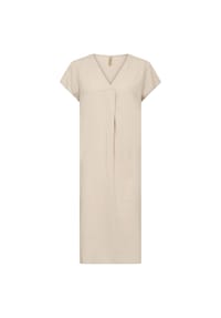 SOYACONCEPT - Shirtkleid High Summer 2025, V-Ausschnitt, für Damen - 1661 SAND