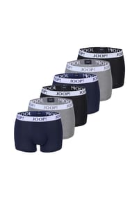 JOOP! - Herren Boxershorts, 6er Pack - Everyday, Basic, Cotton Stretch, Logo - Grau/Schwarz/Blau