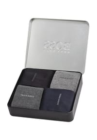 BOSS Socken, 4er-Pack, Logo, Geschenkbox, für Herren Bild 3