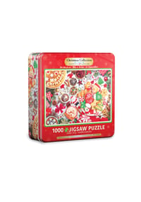 eurographics - Puzzle Weihnachtstisch in Puzzledose, 1000 Teile, 49 x 68 cm - 