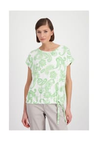 monari - T-Shirt - pastell green gemustert