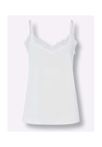 heine - Spitzentop - ecru