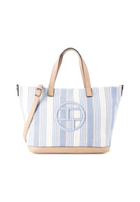 TOM TAILOR GILDA - Shopper, Reißverschlussfach, für Damen - STRIPES BLUE