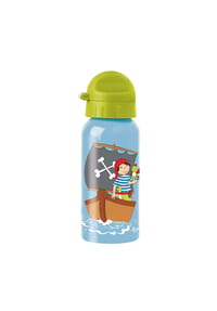 sigikid® Edelstahl Trinkflasche 400 ml ,  für Kinder - SAMMY SAMOA - blau