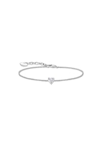 Thomas Sabo Essentials - Armband mit weißem Zirkonia-Herz - silberfarben