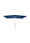 VCM. Sonnenschirm eckig 2x3m Blau mit Kurbel Marktschirm Rechteckschirm Sonnenschutz Bild 1