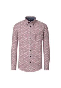 CASAMODA - Freizeithemd, Casual Fit, Langarm, Button-Down-Kragen, für Herren - 400 ROT