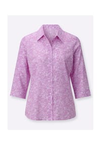 Witt - Hemdbluse - himmelblau-weiß-bedruckt
