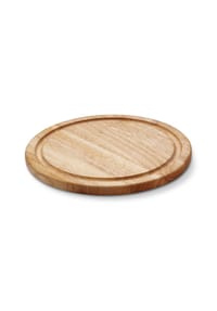 CONTINENTA - Steakteller Rund, Gummibaumholz, Ø 25 cm - Holzfarben