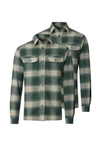 redmond - Hemdjacke / Overshirt 2er Pack Basic - Grün