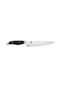 KAI - Allzweckmesser Shun Nagare Black, Dual-Core-Stahl, Pakkaholz, Klingenlänge 15 cm - silber