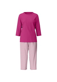CALIDA - Capri-Pyjama Cotton Stripes, Baumwolle, für Damen - 234 SUGAR MELON