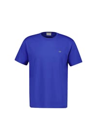 GANT - Herren T-Shirt - REGULAR SHIELD, Rundhals, kurzarm, Baumwolle, Stickerei - Anthrazit