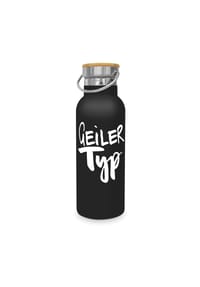 ppd Isolierflasche "Geiler Typ" - FORMART - SCHWARZ