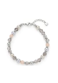 LEONARDO - Damen Armband, Edelstahl mit Katzenauge - MEHRFARBIG