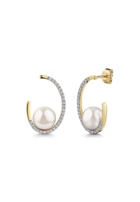 fascination by Ellen K. - Ohrstecker 585/- Gold 50 Weißtopas - mehrfarbig