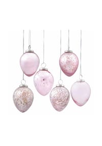 LOBERON Osterei 6er Set Cataleya rosa - Osterdekoration - rosa