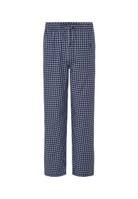 El Búho NOCTURNO® - Lange Herren-Pyjamahose, Popeline-Stoff - marineblau