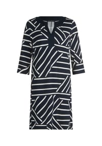 BETTY BARCLAY - Jerseykleid mit 3/4 Arm - Blau/Weiß