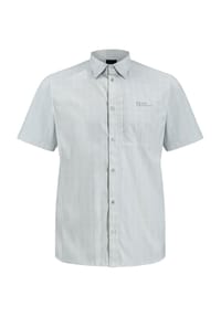 Jack Wolfskin - Core Freizeithemd "Norbo", Regular-Fit, Kurzarm, Kent-Kragen, für Herren - COOL GREY CHECK