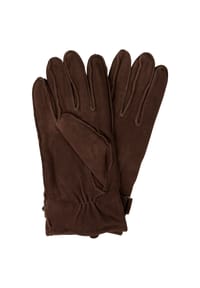 camel active - Lederhandschuhe mit Fleece-Futter - Dunkelbraun
