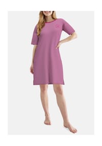 TOM TAILOR - Sleepshirt, kurz, für Damen - 422 ROT-MITTEL-RI