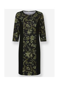 Witt - Jersey-Kleid - schwarz-oliv-bedruckt