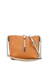 HARPA - Schultertasche MISCHA mit wechselbaren Schultergurten - butterscotch brown