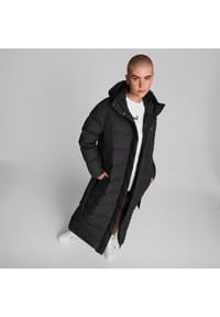 PUMA Daunenmantel G rtel Knopfleiste Rei verschluss Taschen Damen