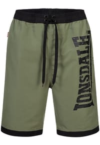 LONSDALE™ - Herren Beachshorts normale Passform CLENNELL - Black/Olive