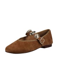 dolce vita - Veloursleder Ballerinas - Hellbraun